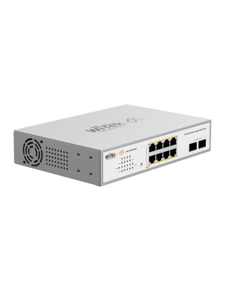 Switch PoE Cloud Gigabit Wi-Tek WI-PCES310GF-V2 8 Puertos PoE 2 SFP 120W, vista 2