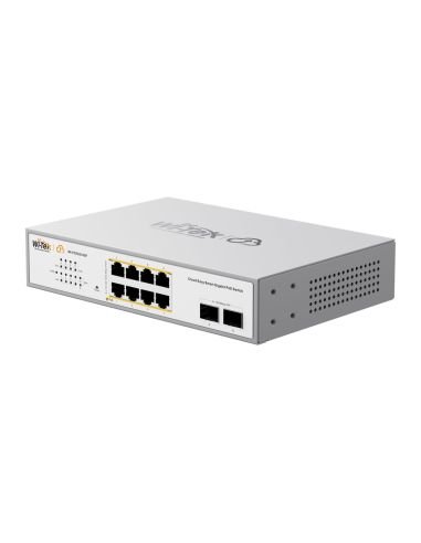 Switch PoE Cloud Gigabit Wi-Tek WI-PCES310GF-V2 8 Puertos PoE 2 SFP 120W, vista 3