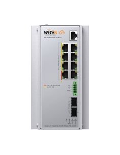 Switch PoE Industrial L2+ Wi-Tek WI-PCMS310GF-ALIEN-I 8 Puertos PoE 24V/48V 2 SFP, vista principal