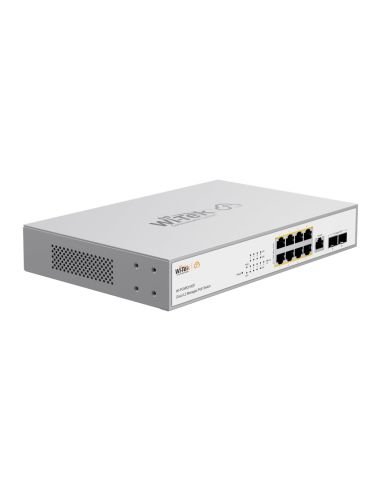 Switch PoE Administrable L2+ Wi-Tek WI-PCMS310GF-V2 8 Puertos Gigabit 2 SFP 140W, vista 2