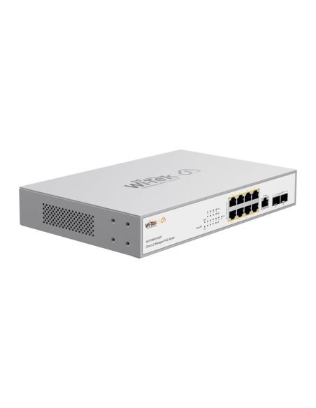 Switch PoE Administrable L2+ Wi-Tek WI-PCMS310GF-V2 8 Puertos Gigabit 2 SFP 140W, vista 2