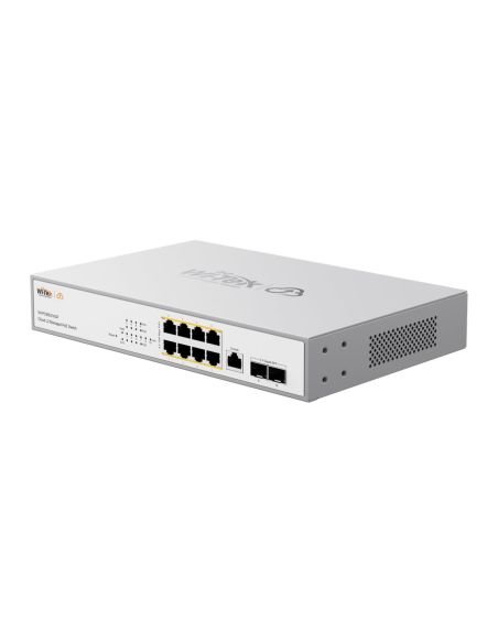 Switch PoE Administrable L2+ Wi-Tek WI-PCMS310GF-V2 8 Puertos Gigabit 2 SFP 140W, vista 3