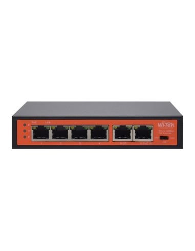 Extensor PoE Wi-Tek WI-PE51E 60W 4 Salidas con VLAN, vista 2