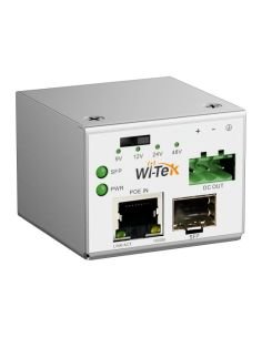 Convertidor PoE a Fibra SFP Wi-Tek WI-RSC302PD Gigabit con Salida DC, vista principal 2