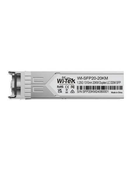 Módulo SFP Wi-Tek WI-SFP20-20KM 1.25G Monomodo LC Dúplex 20 km, vista 3