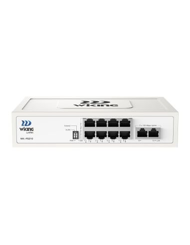 Switch PoE Wi-Tek WK-PS210-V2 8 Puertos PoE 10/100 2 Uplink 76W, vista principal