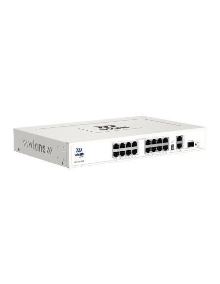 Switch PoE Wi-Tek WK-PS219GF 16 Puertos PoE 2 Gigabit 1 SFP 180W, vista 2