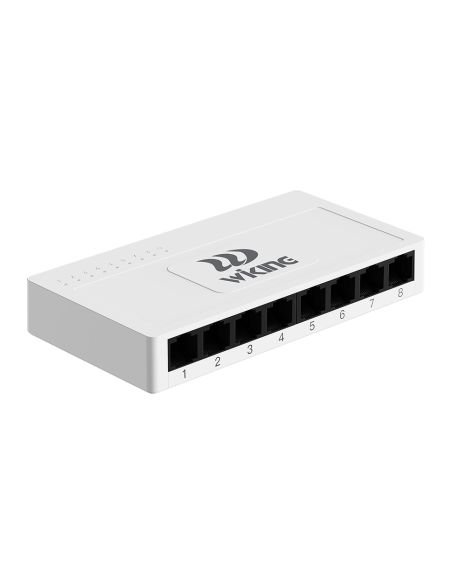 Switch Gigabit Wi-Tek WK-S308 8 Puertos 10/100/1000 No Administrable, vista 2