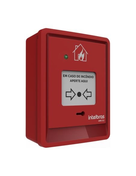 Accionador Manual de Incendio Intelbras AME-521 Direccionable Rearmable, vista 2