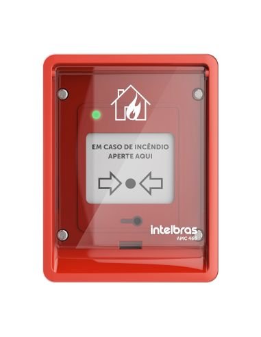 Accionador Manual de Incendio Intelbras AMC-466 Convencional IP66 Exterior, vista principal