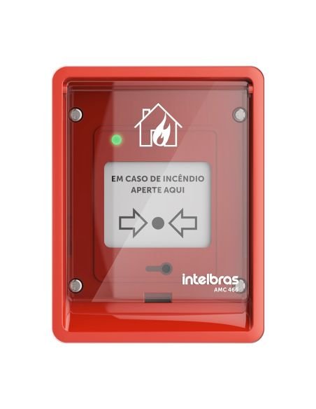 Accionador Manual de Incendio Intelbras AMC-466 Convencional IP66 Exterior, vista principal