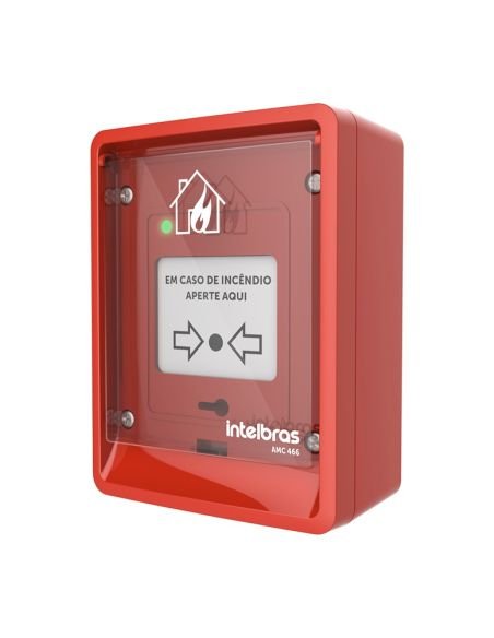 Accionador Manual de Incendio Intelbras AMC-466 Convencional IP66 Exterior, vista 3