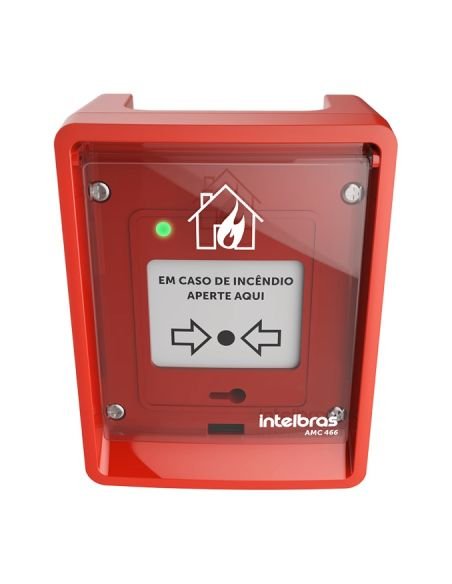 Accionador Manual de Incendio Intelbras AMC-466 Convencional IP66 Exterior, vista 4