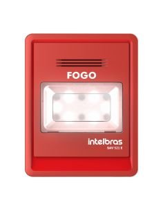 Señalizador Audiovisual de Incendio Intelbras SAV-521E Direccionable con Estrobo, vista principal