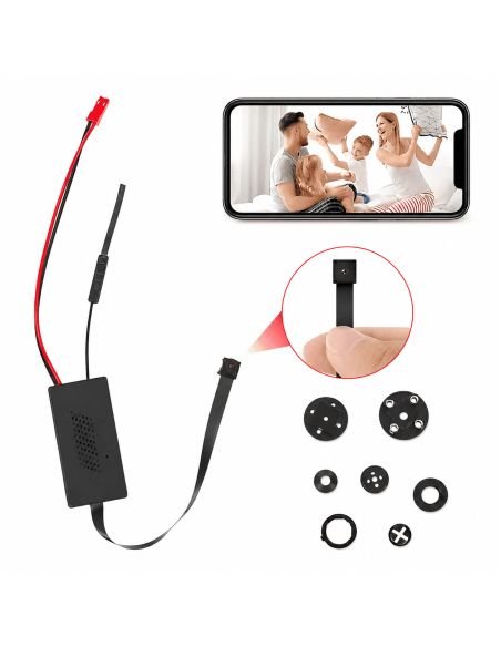 Cámara Oculta Tipo Cinta 1080p WiFi LookCam, referencia CEC01, vista en ángulo