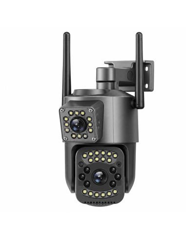 Cámara PTZ Exterior 6MP Doble Lente RJ45 V380, referencia HY-Q8-YOO3S-WY, vista frontal