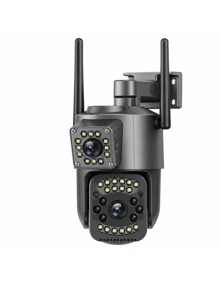 Cámara PTZ Exterior 6MP Doble Lente RJ45 V380, referencia HY-Q8-YOO3S-WY, vista frontal