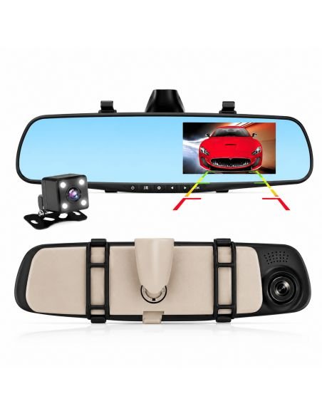 Cámara Espejo Retrovisor Frontal y Trasera, referencia RETROVISOR, vista frontal