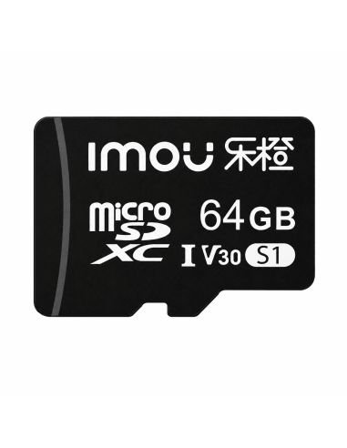Memoria MicroSD IMOU 64 GB Clase 10 Videovigilancia, referencia ST2-64-S1, vista frontal
