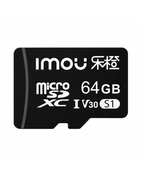 Memoria MicroSD IMOU 64 GB Clase 10 Videovigilancia, referencia ST2-64-S1, vista frontal