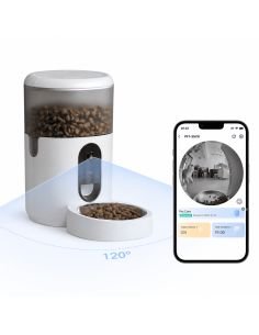 Dispensador Comida IMOU Cámara 4MP 4 Litros, referencia PET-PF1-4LSN-IMOU, vista frontal 2