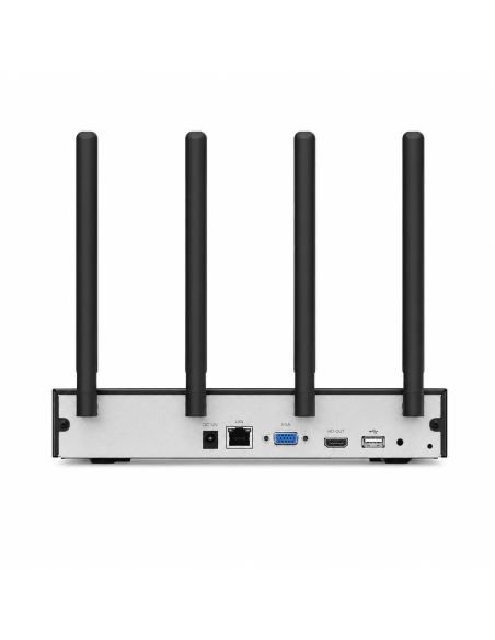 Grabador NVR WiFi 6 IMOU N110W 10 Canales, referencia NVR-N110W-8A0E-N-IMOU, detalle de conectores y puertos