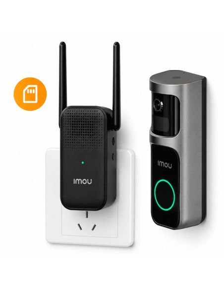 Kit Timbre Inteligente 3MP 360 IA, referencia DB-2SN-3T0W-DS2S, vista frontal