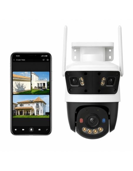 Cámara WiFi IMOU Cruiser Triple 11MP IP66, referencia IPC-S7UN-11M0WED-IMOU, vista frontal