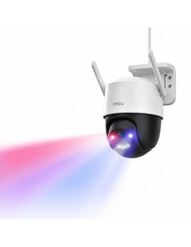 Cámara WiFi IMOU Cruiser SC 3MP PT Disuasion Activa, referencia IPC-K7FN-3V0W-IMOU, vista en ángulo