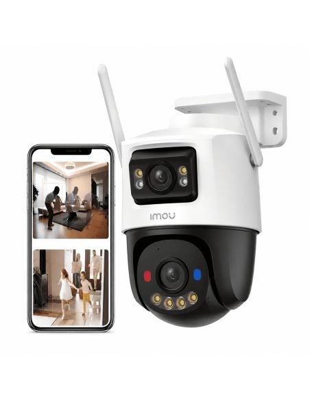 Cámara IMOU Cruiser Dual 2 8MP WiFi 6 Doble Lente, referencia IPC-S7XEN-8M0WED-0360B-IMOU, vista en ángulo