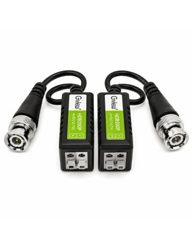 Video Balun Pasivo 5MP por UTP CVI TVI AHD Sin Fuente, referencia VB5MP, detalle de conectores y puertos