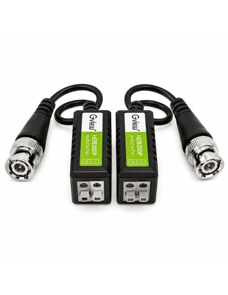 Video Balun Pasivo 5MP por UTP CVI TVI AHD Sin Fuente, referencia VB5MP, detalle de conectores y puertos
