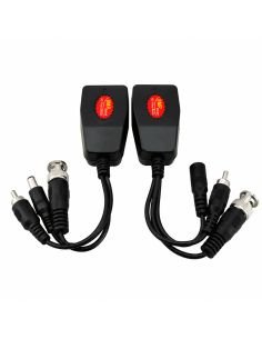 Pareja Video Balun 4 en 1 5MP RJ45 con LED Indicador, referencia VZ300PVPHD, vista en ángulo 2