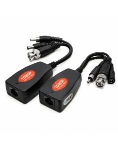 Pareja Video Balun 4 en 1 5MP RJ45 con LED Indicador, referencia VZ300PVPHD, vista en ángulo