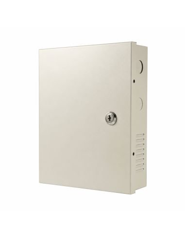 Fuente Centralizada 12V 10A 9 Canales Protegidos CCTV, referencia FUENTE12V10AMP, vista frontal