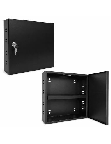 Gabinete Metalico Vertical GPV824 para DVR y NVR, referencia GABINETE-VERTICAL, vista en ángulo