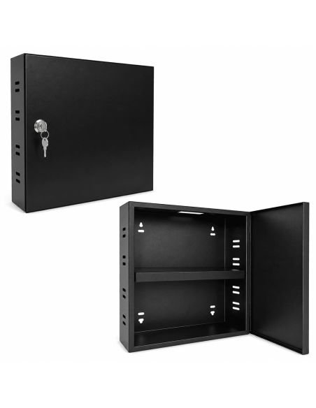 Gabinete Metalico Vertical GPV824 para DVR y NVR, referencia GABINETE-VERTICAL, vista en ángulo