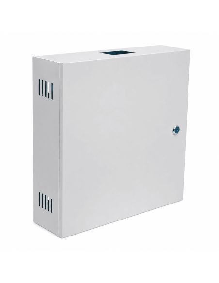 Gabinete Metalico Vertical GPV824 para DVR y NVR, referencia GABINETE-VERTICAL, detalle de conectores y puertos