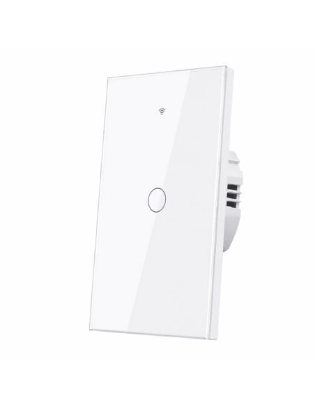 Interruptor Inteligente WiFi RF 1 Canal Tuya Alexa, referencia 760505, detalle de conectores y puertos