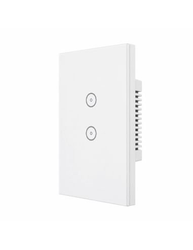 Interruptor Inteligente WiFi RF 2 Canales Tuya Alexa, referencia 760507, vista frontal