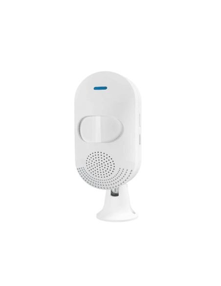 Sensor Movimiento PIR WiFi Tuya Smart Sin Panel, referencia CT20W, detalle de conectores y puertos