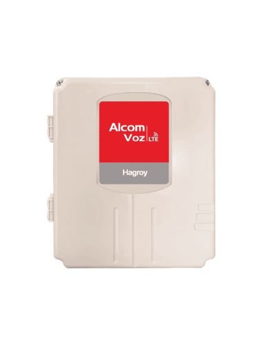 Alarma Comunitaria ALCOM Voz 4G 500 Usuarios, referencia HG-AC-ALMVZ4G, detalle de conectores y puertos