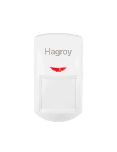 Sensor PIR Inalámbrico Hagroy 9m 433MHz CR123A, referencia HG-MC8250RDMT, vista frontal