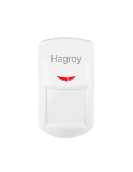Sensor PIR Inalámbrico Hagroy 9m 433MHz CR123A, referencia HG-MC8250RDMT, vista frontal