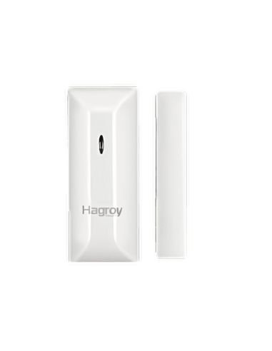 Contacto Magnético Inalámbrico Hagroy 433MHz Puertas, referencia HG-MD210R, detalle de conectores y puertos