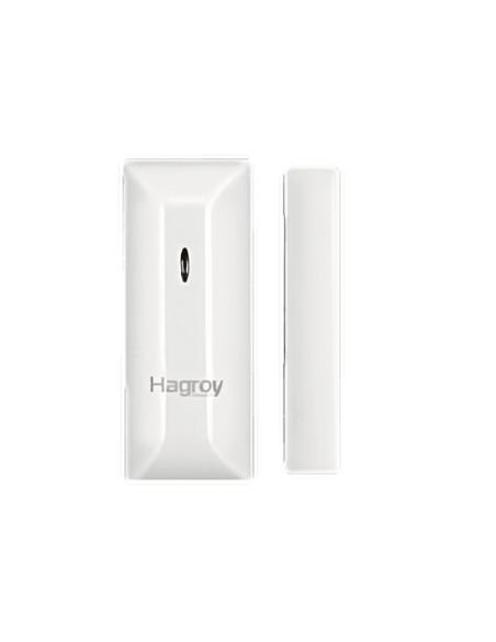Contacto Magnético Inalámbrico Hagroy 433MHz Puertas, referencia HG-MD210R, detalle de conectores y puertos