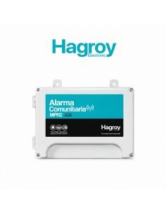 Alarma Comunitaria Hagroy 100 Usuarios 16 en Red, referencia HG-MPR3, detalle de conectores y puertos 2