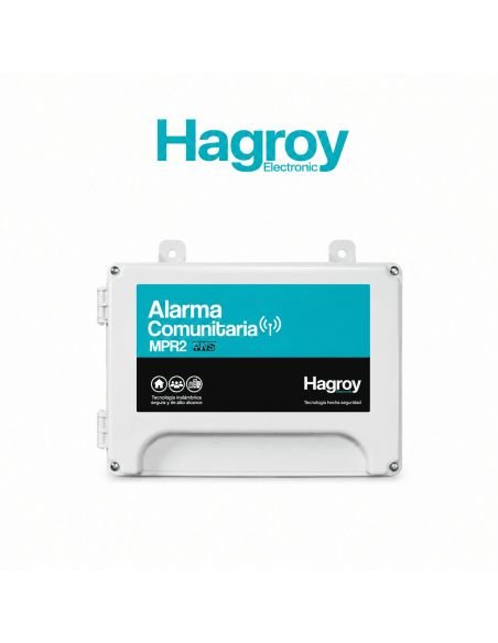 Alarma Comunitaria Hagroy 100 Usuarios 16 en Red, referencia HG-MPR3, vista frontal