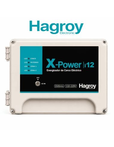 Electrificador XPower i12 3500m 64 Sensores PGM, referencia HG-XPOWERI12-110, vista frontal