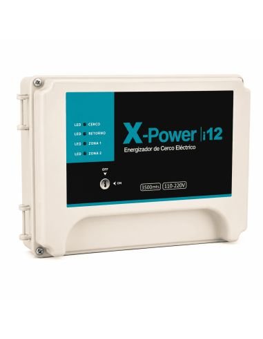 Electrificador XPower i12 3500m 64 Sensores PGM, referencia HG-XPOWERI12-110, vista en ángulo